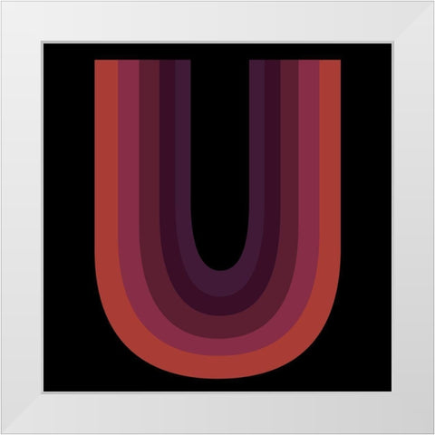 Colors White Modern Wood Framed Art Print by Phillip, Jamie