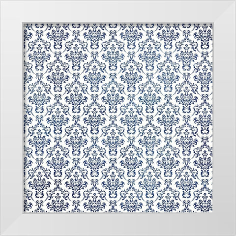 Victorian Indigo White Modern Wood Framed Art Print by Phillip, Jamie