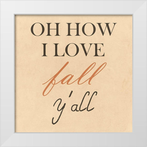 Fall White Modern Wood Framed Art Print by Phillip, Jamie