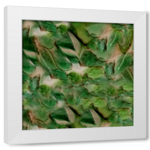 Emerald White Modern Wood Framed Art Print by Phillip, Jamie