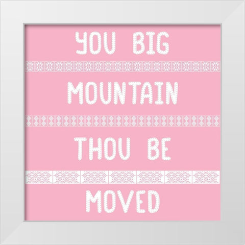 Big Mountain White Modern Wood Framed Art Print by Phillip, Jamie