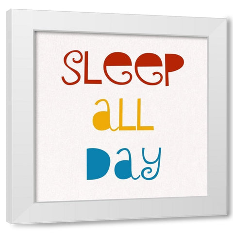 Dance All Night White Modern Wood Framed Art Print by Phillip, Jamie