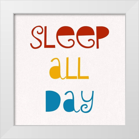 Dance All Night White Modern Wood Framed Art Print by Phillip, Jamie