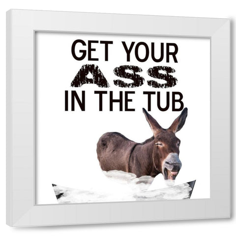 Shower  White Modern Wood Framed Art Print by Phillip, Jamie