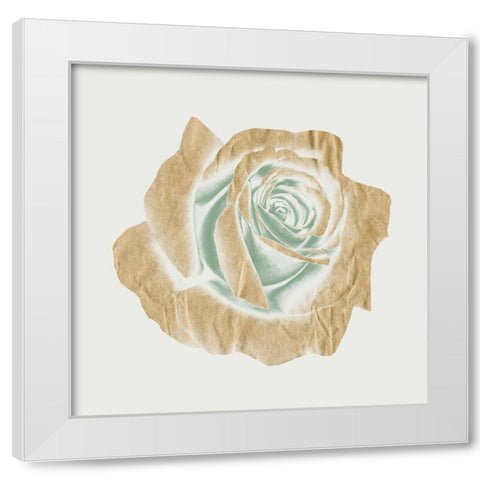 Copper Rose 1 White Modern Wood Framed Art Print by Phillip, Jamie