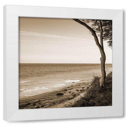 Seascape White Modern Wood Framed Art Print by Phillip, Jamie