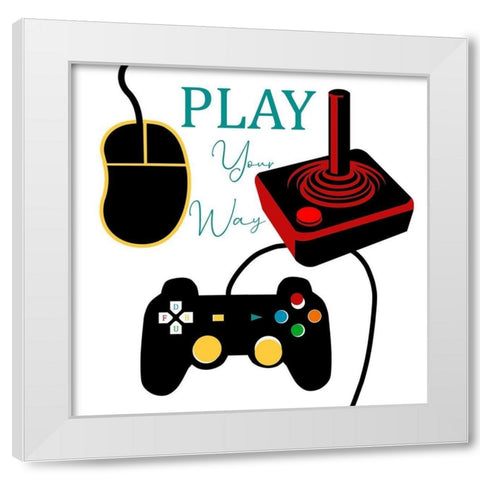 Gammer 2 White Modern Wood Framed Art Print by Phillip, Jamie