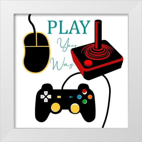 Gammer 2 White Modern Wood Framed Art Print by Phillip, Jamie