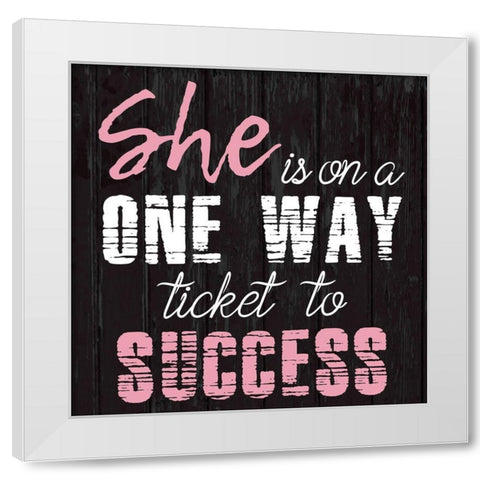 Success 2 White Modern Wood Framed Art Print by Phillip, Jamie