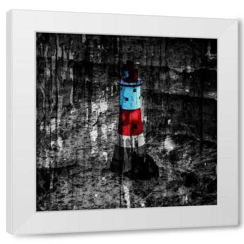 Light house White Modern Wood Framed Art Print by Phillip, Jamie