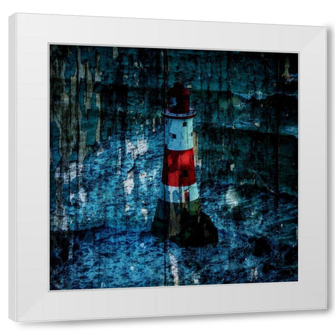 Light house 2 White Modern Wood Framed Art Print by Phillip, Jamie