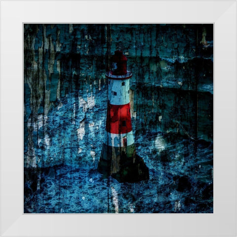 Light house 2 White Modern Wood Framed Art Print by Phillip, Jamie