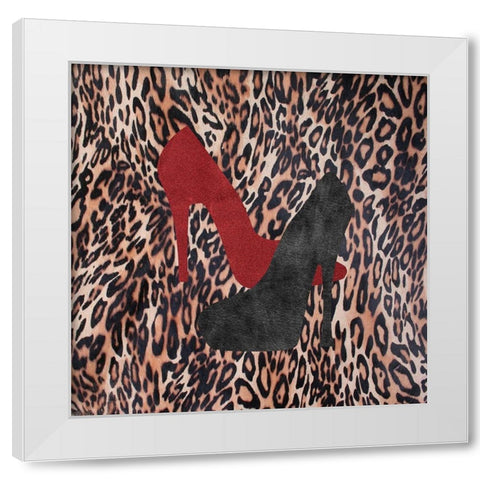 My Shoes White Modern Wood Framed Art Print by Phillip, Jamie