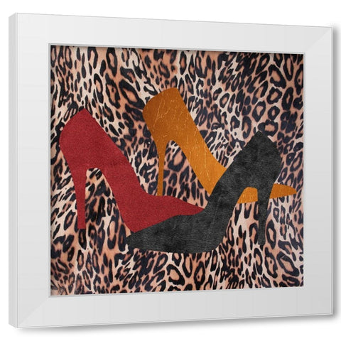 My Shoes 2 White Modern Wood Framed Art Print by Phillip, Jamie