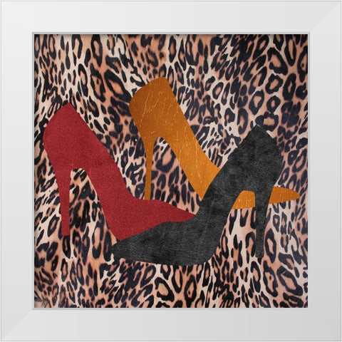 My Shoes 2 White Modern Wood Framed Art Print by Phillip, Jamie