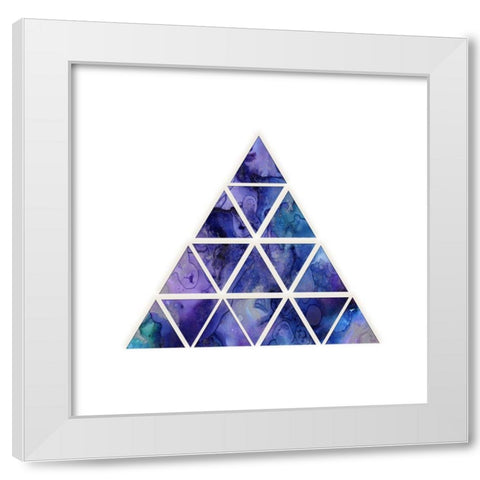 Space Loop White Modern Wood Framed Art Print by Phillip, Jamie