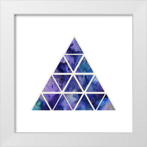 Space Loop White Modern Wood Framed Art Print by Phillip, Jamie