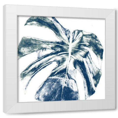 Tropic Leaf 1 White Modern Wood Framed Art Print by Phillip, Jamie