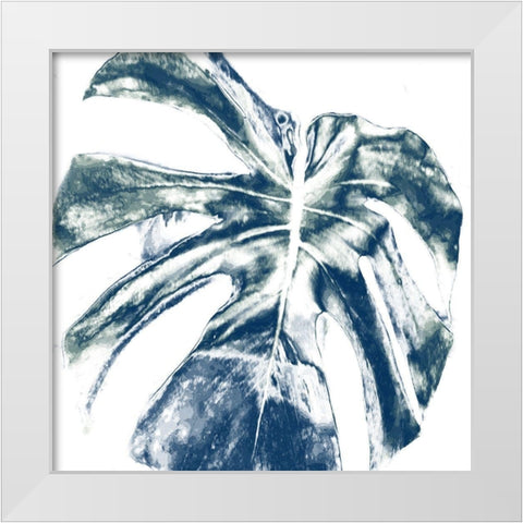 Tropic Leaf 1 White Modern Wood Framed Art Print by Phillip, Jamie