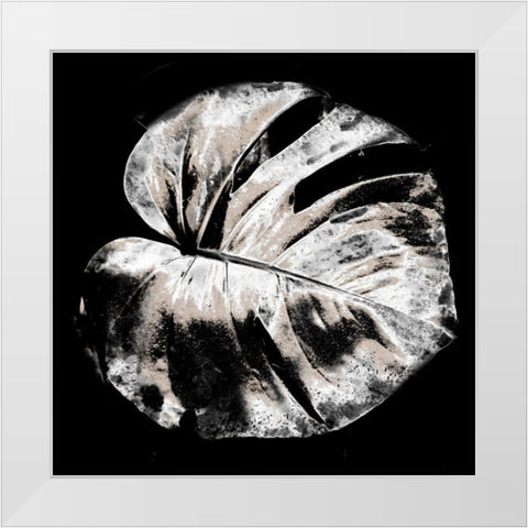 Tropic Leaf 2 White Modern Wood Framed Art Print by Phillip, Jamie