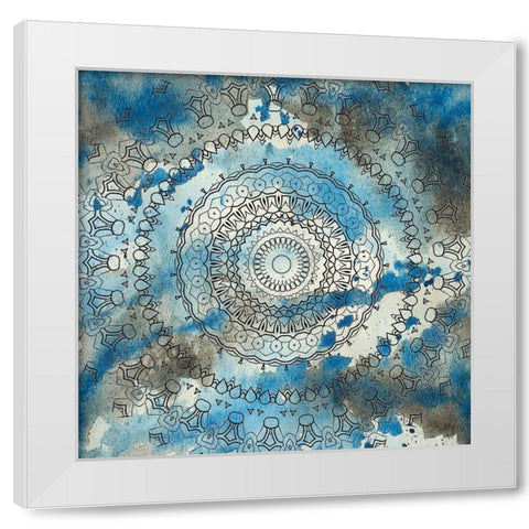 Watercolor Pattern 2 White Modern Wood Framed Art Print by Phillip, Jamie