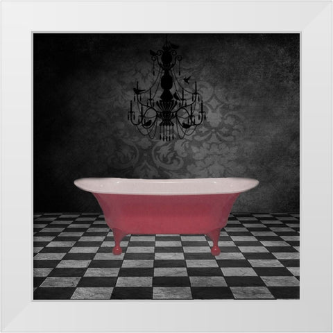 In The Tub 2 White Modern Wood Framed Art Print by Phillip, Jamie