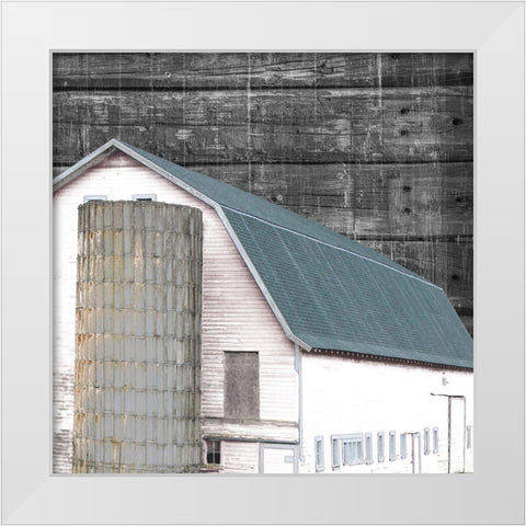 Farmhouse 2 White Modern Wood Framed Art Print by Phillip, Jamie