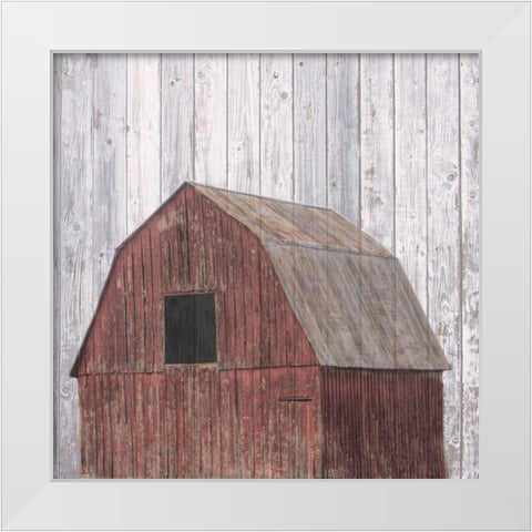 Farmhouse 3 White Modern Wood Framed Art Print by Phillip, Jamie