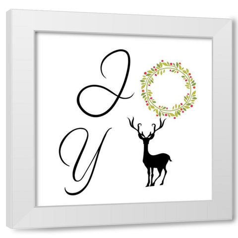 Joy White Modern Wood Framed Art Print by Phillip, Jamie