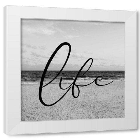 Beach Life 2 White Modern Wood Framed Art Print by Phillip, Jamie