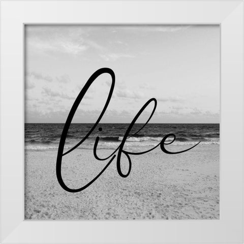 Beach Life 2 White Modern Wood Framed Art Print by Phillip, Jamie