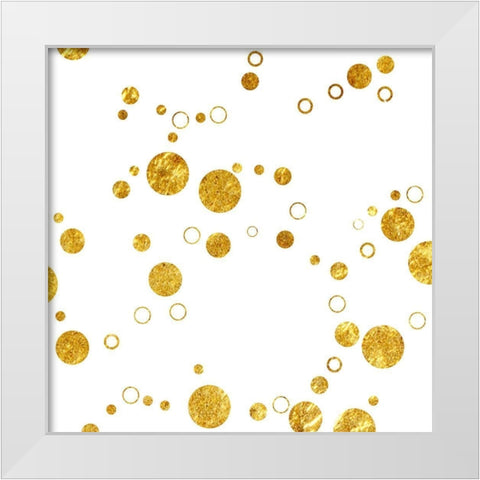 Circular Elegance White Modern Wood Framed Art Print by Phillip, Jamie