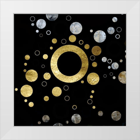 Circular Elegance 2 White Modern Wood Framed Art Print by Phillip, Jamie