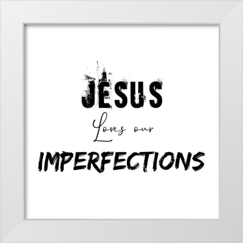 Imperfections White Modern Wood Framed Art Print by Phillip, Jamie