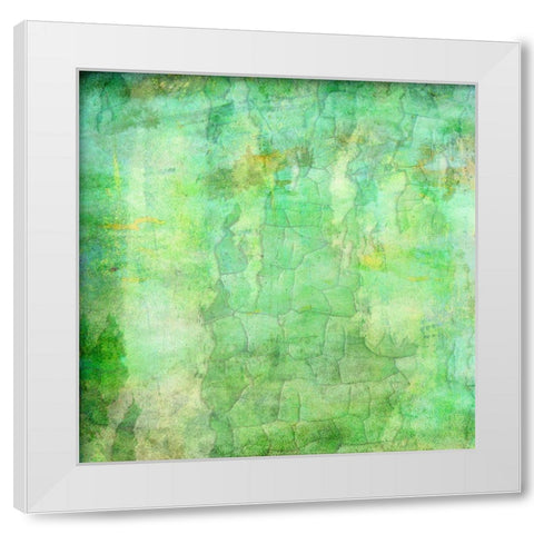 Crackstract White Modern Wood Framed Art Print by Phillip, Jamie