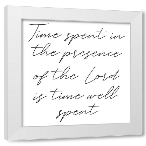 Presence White Modern Wood Framed Art Print by Phillip, Jamie