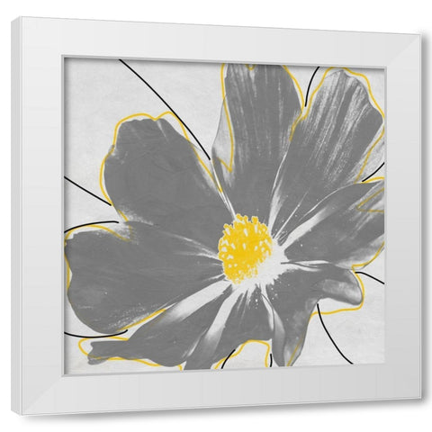 Ambrose Flower 2 White Modern Wood Framed Art Print by Phillip, Jamie