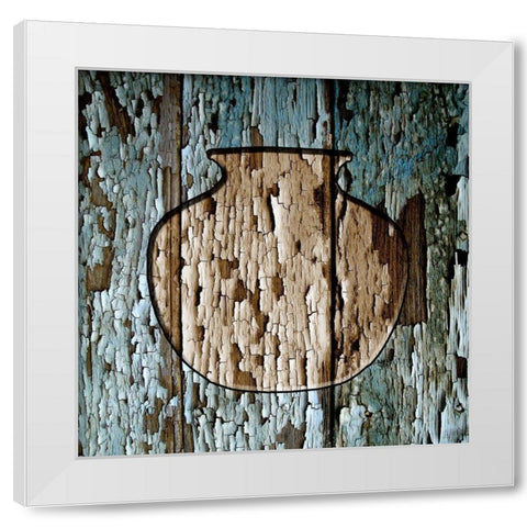 Vintage Vase White Modern Wood Framed Art Print by Phillip, Jamie