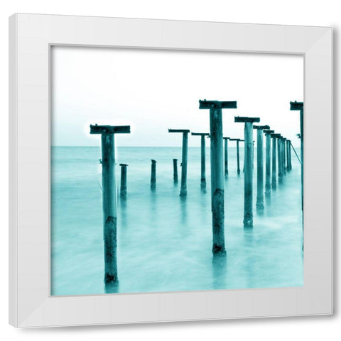 Bay Wood 1 White Modern Wood Framed Art Print by Phillip, Jamie