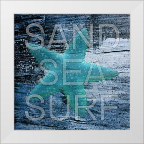 Atlantic Ocean White Modern Wood Framed Art Print by Phillip, Jamie