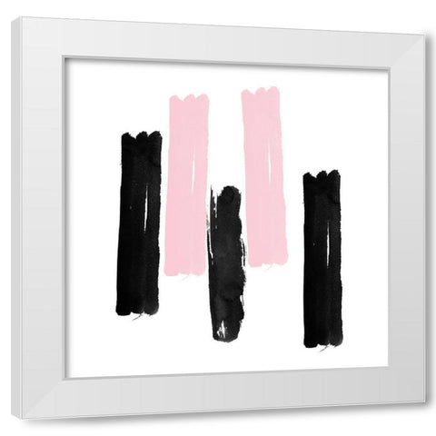 Blended Gem White Modern Wood Framed Art Print by Phillip, Jamie