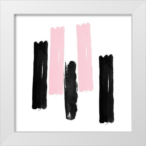 Blended Gem White Modern Wood Framed Art Print by Phillip, Jamie