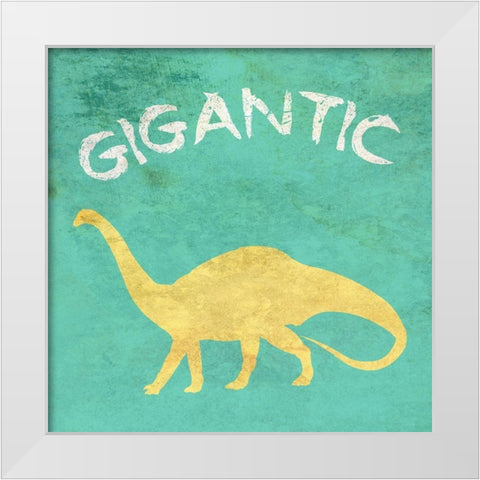 Gigantic White Modern Wood Framed Art Print by Phillip, Jamie