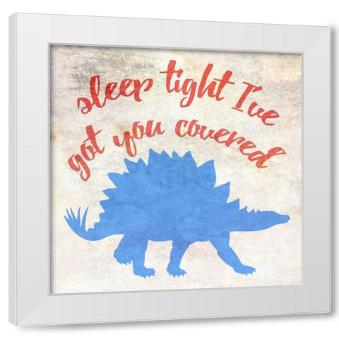 Night Watchman White Modern Wood Framed Art Print by Phillip, Jamie