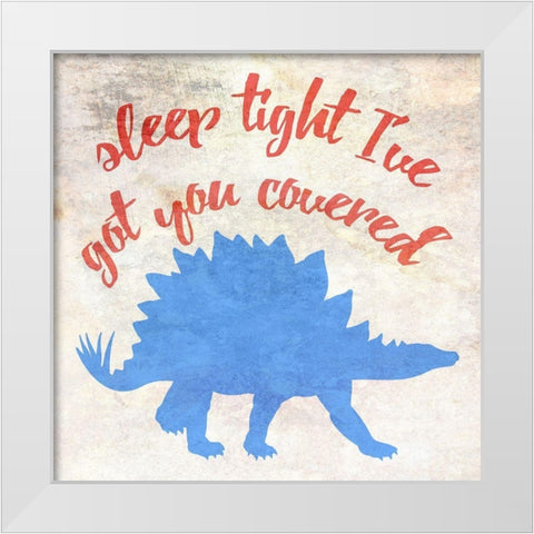 Night Watchman White Modern Wood Framed Art Print by Phillip, Jamie