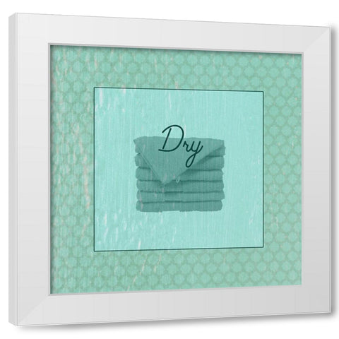 Bath Towel White Modern Wood Framed Art Print by Phillip, Jamie