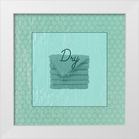 Bath Towel White Modern Wood Framed Art Print by Phillip, Jamie