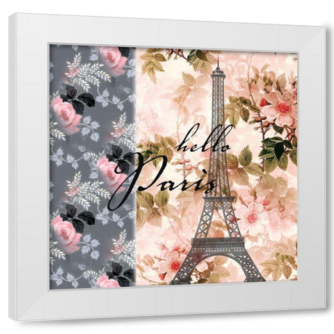 Parisian 3 White Modern Wood Framed Art Print by Phillip, Jamie