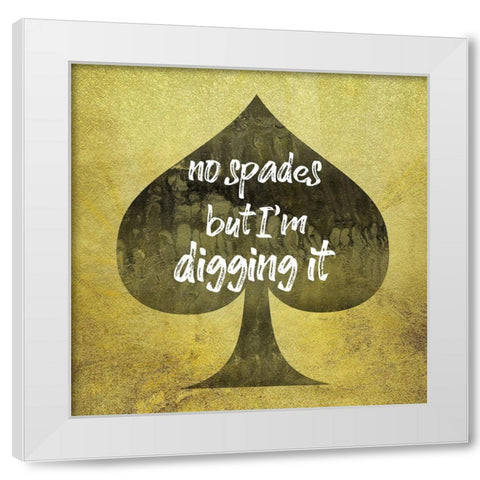 Spades 2 White Modern Wood Framed Art Print by Phillip, Jamie