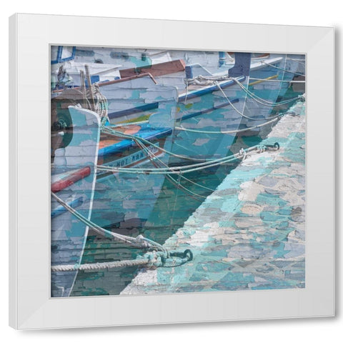 By The Sea 1 White Modern Wood Framed Art Print by Phillip, Jamie